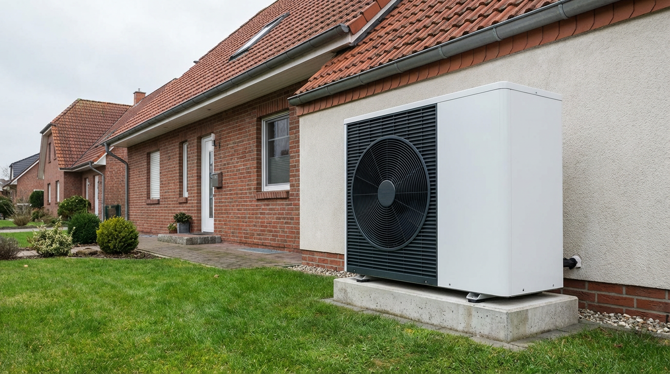 Wärmepumpe am Einfamilienhaus in Berlin/Brandenburg